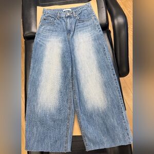 OAK + FORT Blue Wide Leg Jeans